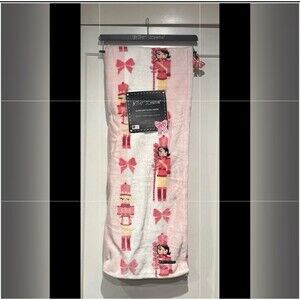 Betsy Johnson pink nutcracker blanket